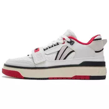 Баскетбольные кроссовки Li Ning Rookie Pe с противоскользящим покрытием и амортизацией, низкие, женские, кроссовки в стиле ретро, Off-White ABCS028-1 36