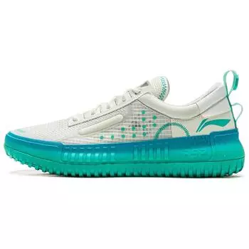 Баскетбольные кроссовки Li Ning Rsr 202 с амортизацией, нескользящие, износостойкие, легкие, с отскоком, низкие, ретро, мужские, белые, зеленые, ABCU045-5 40