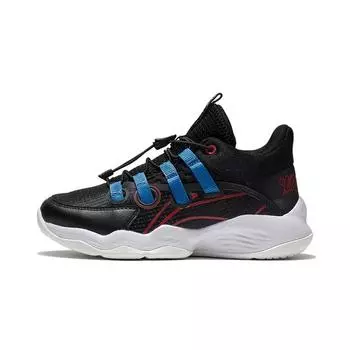 Баскетбольные кроссовки Li Ning с поддержкой и амортизацией, детские кроссовки черного цвета YKBS010-3 35