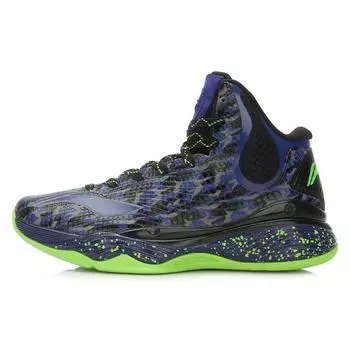Баскетбольные кроссовки Li Ning Shadow Support High-Top Унисекс кроссовки Черные Синие ABAL003-6 42