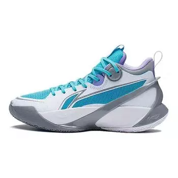 Баскетбольные кроссовки Li Ning Sonic 10 V1 Youth Детские кроссовки Белые Серые Синие YKBS022-1 32