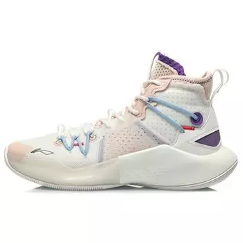 Баскетбольные кроссовки Li Ning Sonic 8 High-Top мужские кроссовки розовые белые ABAQ107-3 41