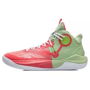Баскетбольные кроссовки Li Ning Sonic 9 Team Мужские баскетбольные кроссовки Оранжевые Красные Зеленые ABPR017-4 45
