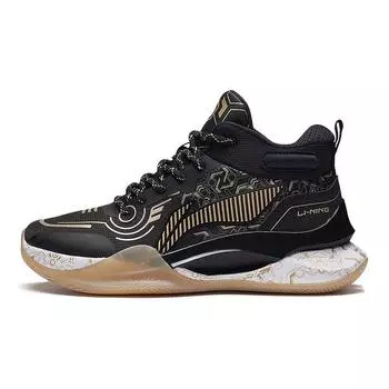 Баскетбольные кроссовки Li Ning Stable Rebound Performance, детские кроссовки, черное золото YKBS106-1 31