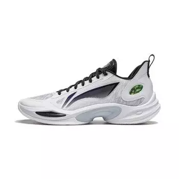 Баскетбольные кроссовки Li Ning Super Lightweight 2024 Starry Shock Absorbation, износостойкие, легкие, с отскоком, с низким верхом, мужские кроссовки, белые, черные ABAU011-1 43