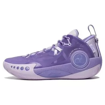 Баскетбольные кроссовки Li Ning Wade Phantom 3 с амортизацией, противоскользящие, прочные, низкие, мужские, светло-туманно-фиолетовые ABPS041-5 45
