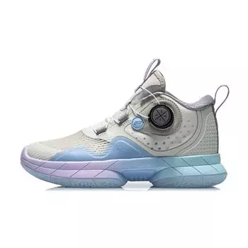 Баскетбольные кроссовки Li Ning Wade Rebirth с противоскользящими амортизирующими свойствами, прочные, легкие, средней высоты, детские, цвет белый, розовый, YKBR030-1 39
