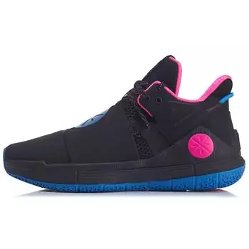 Баскетбольные кроссовки Li Ning Wade Shadow Sixth Man с амортизацией, противоскользящие, износостойкие, средней высоты, мужские кроссовки, разноцветные ABPQ007-5 41
