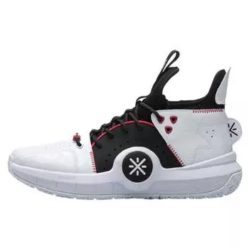 Баскетбольные кроссовки Li Ning Wade Way с нескользящей подошвой, износостойкие, мужские, черные, белые, ABAP079-1 43
