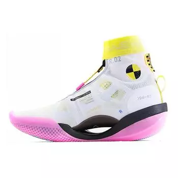 Баскетбольные кроссовки Li Ning Wow 9 Wade 9 Infinity Test R2 из искусственной кожи, износостойкие, дышащие, с высоким берцем, женские кроссовки ABER002-5 35