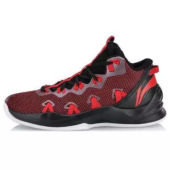 Баскетбольные кроссовки Li Ning Wrap Court Shock Absorbing Mid-Top унисекс кроссовки черные красные ABPN007-4 41