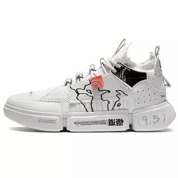 Баскетбольные кроссовки Li Ning Wudao 2 Ace нескользящие прочные среднего размера мужские кроссовки Frost-White ABCS011-2 39