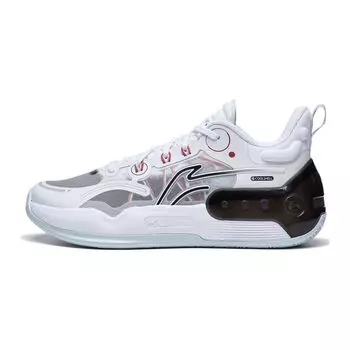 Баскетбольные кроссовки Li Ning Young Yushuai 16 V2 Youth с противоскользящими амортизирующими прочными низкими верхами для детей, белые, черные, YKBT022-1 33