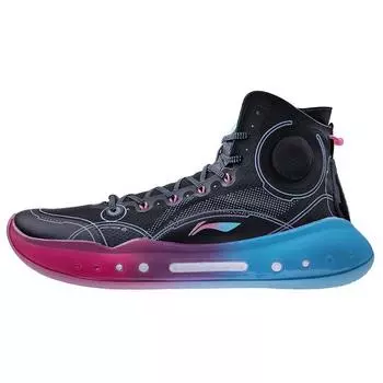 Баскетбольные кроссовки Li Ning Yu Shuai 14 Night In Miami мужские кроссовки черные синие розовые ABAQ033-23 39