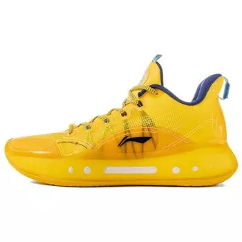 Баскетбольные кроссовки Li Ning Yu Shuai 14 Low Durable Breathable Мужские кроссовки Желтый ABAR123-11 41