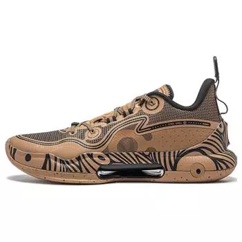 Баскетбольные кроссовки Li Ning Yu Shuai Evolution Low, легкие, высокопрочные, удобные, мягкие, с низким верхом, мужские кроссовки Smoke-Brown ABAS161-18 45
