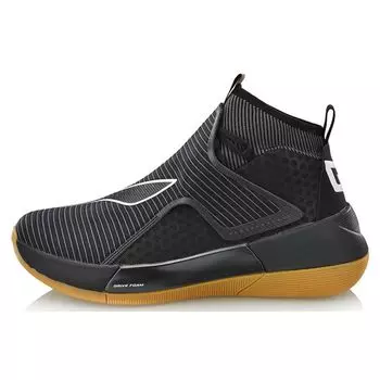 Баскетбольные кроссовки Li Ning Yu Shuai 12 с высоким верхом, мужские баскетбольные кроссовки, черные ABAN049-1 39
