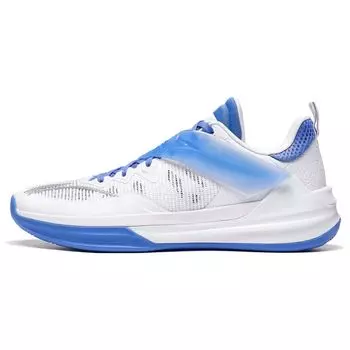 Баскетбольные кроссовки LiNing Blade 3 Team Fabric Synthetic Leather Shock Absorbing Non-Slip Wear-Stick-Now-Top Мужские кроссовки Белый Синий ABAS095-7 44