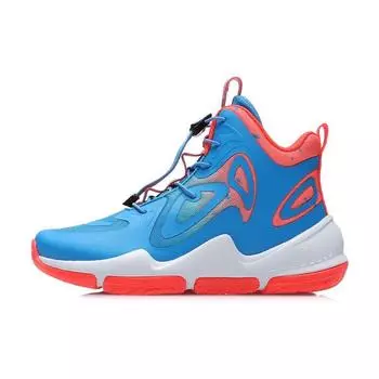 Баскетбольные кроссовки LiNing High-Top, детские кроссовки, синие, красные, YKBR064-13 40