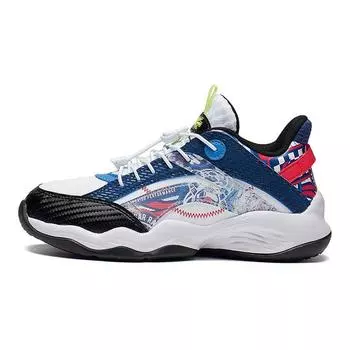 Баскетбольные кроссовки LiNing Low Top, детские кроссовки, белые, синие, черные YKBS052-11 39