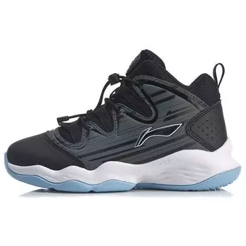 Баскетбольные кроссовки LiNing Low-Top Детские кроссовки Черный Серый YKBP092-3 36