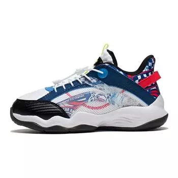 Баскетбольные кроссовки LiNing Low Top Kids кроссовки Белый Синий YKBS052-1 27
