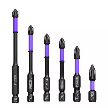 Batch Head Alloy Steel Batch Head Non-slip Cross Screwdriver Brand New чёрный