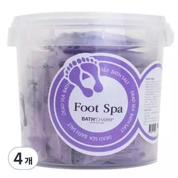 Bath Charm Foot Spa Ванночка для ног Лаванда, 750г, 4 шт.