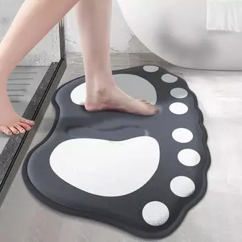 Bath mat anti slip bathroom mat claw pattern bathroom carpet absorbent bathroom carpet door mat floor mat home decoration 40cm x 60cm абрикосовый