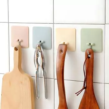 Bathroom Adhesive Hooks Non Perforated Wall Hooks Convenient Clothes And Hats Hooks Bathroom Coat Rack Hanging Hooks Wall Hook