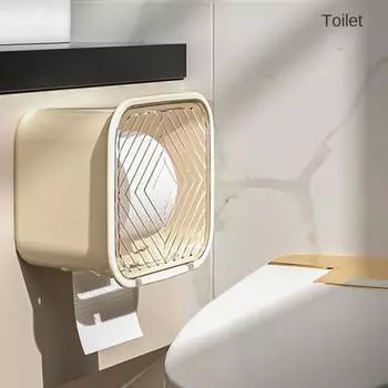 Bathroom Mobile Phone Holder Double Layer Storage Items Tissue Boxes Storage Rack Wall-hanging Storage Utensils Household