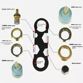Bathroom Shower Faucet Wrench Hose Nut For Valve Bubblers Wrench Faucet Install Hand Tools Household Repair Accessories
