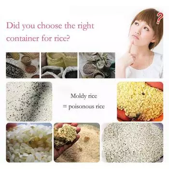 Bathroom Storage Moisture-proof Convenient Practical Popular Stylish Must-have Space-saving Rice Grains Container Pour Mouth