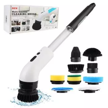 Bathroom Wash Brush USB Type Handheld Cleaner Sink Bathtub Brush Kitchen Cleaning Tool Electric Cleaning Brush 9-in-1