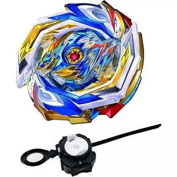 Battle Spinner Bust B-154, игрушка-волчок для детей с пусковой установкой No Battle Tops Burst Turbo, детская игрушка на день рождения 3.5x3.5x6.3cm разноцветный