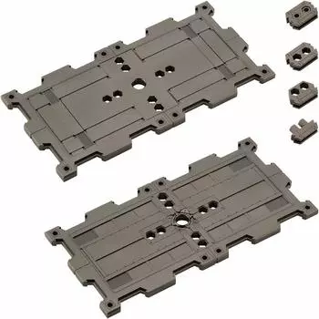 База блока шестерен Tsuya Hexa Gear Block 02, вариант панели A, высота 150 мм, пластиковая модель HG058, приблизительно. 1/24