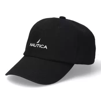 Базовая хлопковая саржа с низкой шапкой БАЗОВАЯ КЕПКА ИЗ саржи [Nautica] (011 Черный)