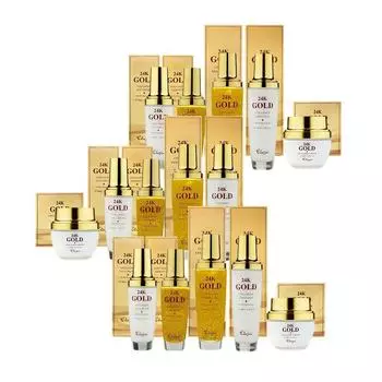 Базовый набор Elujai 24K Gold Deep Collagen (Всего 5 видов женской косметики базовый набор), 3 комплекта