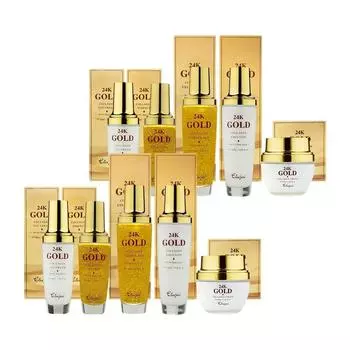 Базовый набор Eluzai 24K Gold Deep Collagen (Всего 5 видов женской косметики базовый набор), 2 комплекта