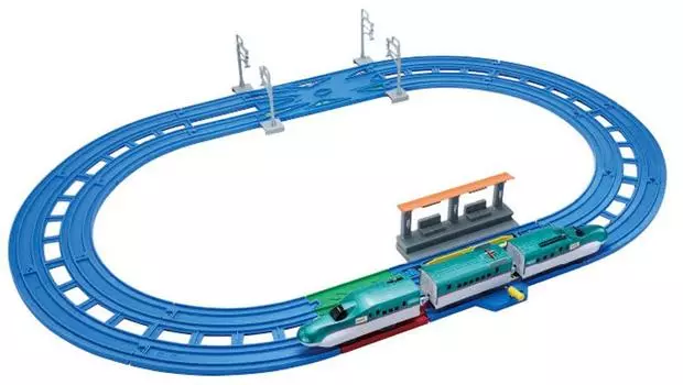 Базовый набор TAKARA TOMY Plarail Lane E5 Series Shinkansen Hayabusa Ш290 x В230 x Г125 мм Cross!
