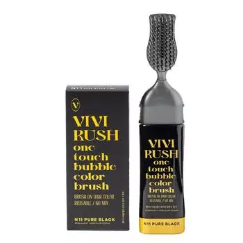 BB Lush Gray Self Partial Bubble Краска для волос с эффектом пузырьков, N11 Чистый черный, 1 шт.