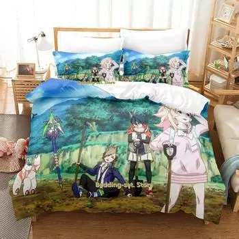 BBKBRNK Bedding Set Single Twin Full Queen King Size Bed Set Adult Kid Bedroom Duvetcover Sets 3D Print Anime Bed Sheet Set 70x133cm 2pcs