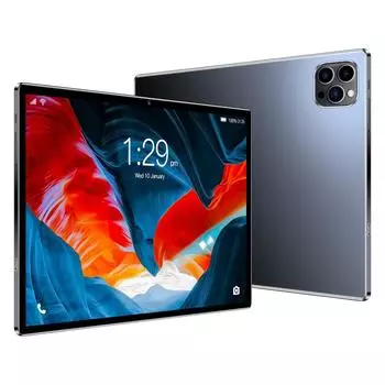 BDF 10,1-дюймовый планшет Android-планшеты 3G 4G Мобильный телефон для звонков Android 11 Octa Core 6 ГБ и 64 ГБ ПЗУ Bluetooth Wi-Fi Планшетный ПК Standard Tab чёрный