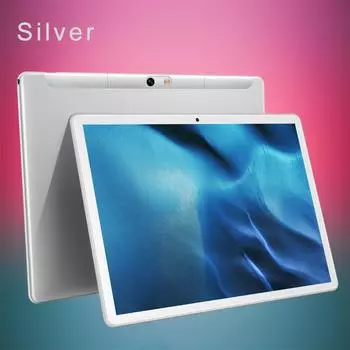 BDF 4 ГБ+64 ГБ 10,1-дюймовый Bluetooth 5000 мАч Планшет Android11 ПК US Plug-32GB TF серебряный