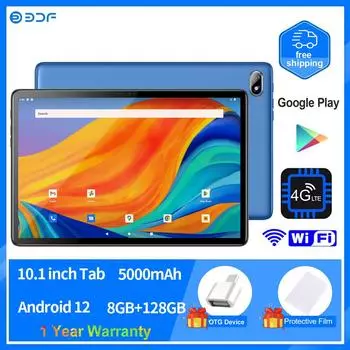 BDF G15 10,1 дюйма, 8 ГБ + 128 ГБ, Android12, планшетный компьютер, 3G/4G LTE/5G/WIFi