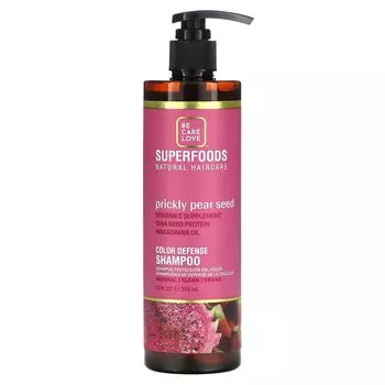 Be Care Love, Superfood, натуральный уход за волосами, шампунь против окрашивания, семена опунции, 12 жидких унций (355 мл)