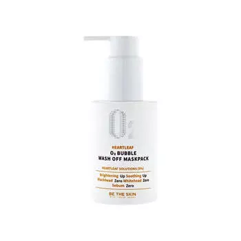[BE THE SKIN] Heartleaf O2 Bubble Wash Off Mask Pack 120 г