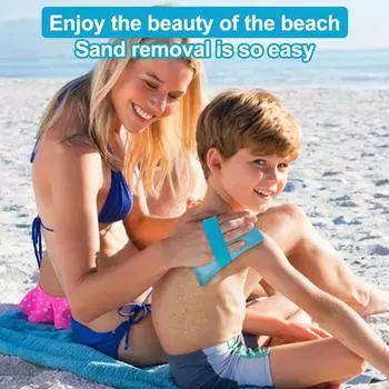 Beach Holiday Camping Sand Removal Bag Reusable Sand Cleaning Wipe Off Mitts Portable Outdoor Beach Sunbathing Surf Essentials