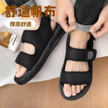 Beach shoes outdoor sandals men s new summer men s beach students casual wear non-slip breathable wear-resistant men s shoes 36