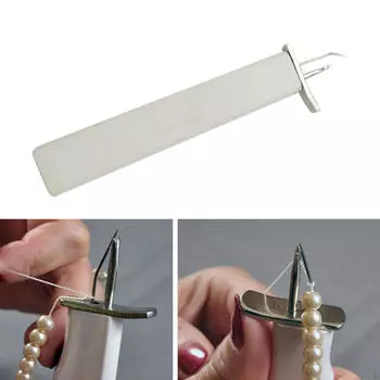 Bead Knotting Tool DIY Crafts Portable Compact Create Secure Knots Handheld Professional Jewelry белый